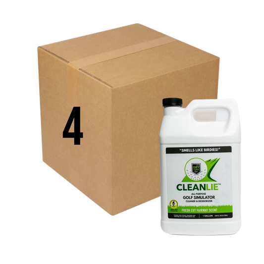 1 Gallon Clean Lie™: Golf Simulator All Purpose Cleaner & Deodorizer CASE (4)