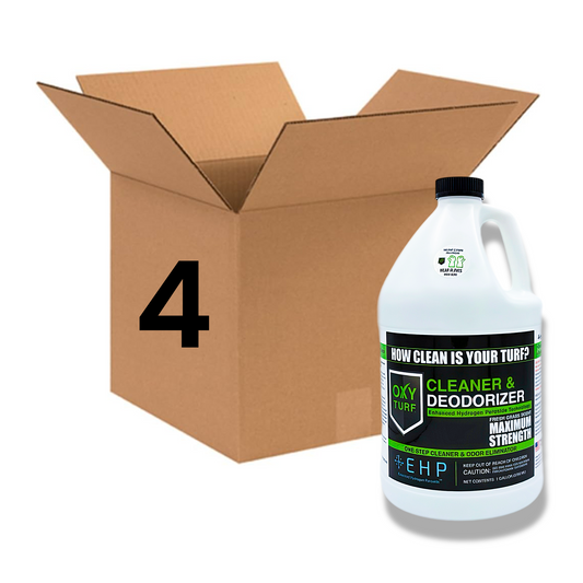 Case of 1-Gal Rounds OxyTurf Turf Cleaner & Deodorizer - Pet Odor Eliminator (4-Pack)
