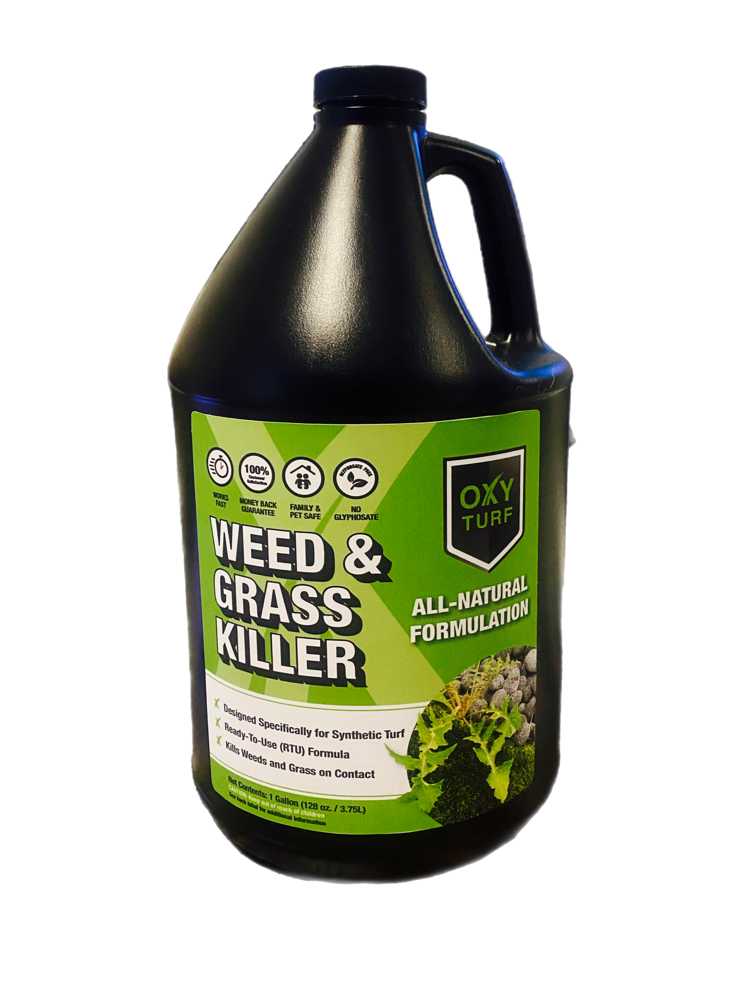 OxyTurf X - Désherbant et herbe 1-Gal. Pichet rond