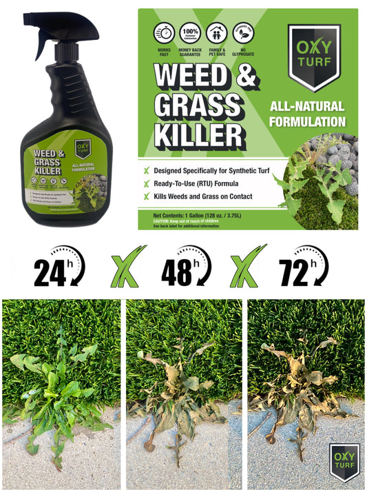 Case of OxyTurf X - All Natural Weed & Grass Killer 32oz. Trigger Sprayer (6 Pack)