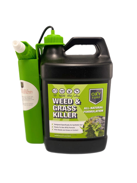 OxyTurf X - All Natural Weed & Grass Killer 1-Gal. w Battery-Powered Sprayer