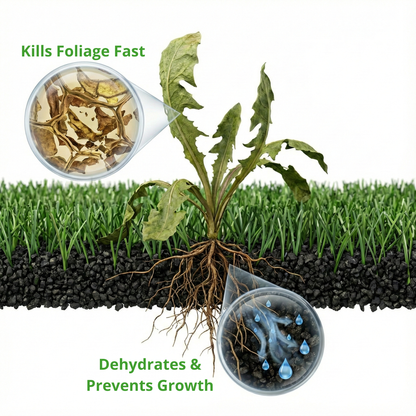 OxyTurf X - Désherbant et herbe 1-Gal. Pichet rond